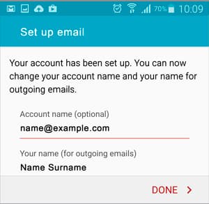 Image How to set up email on Android