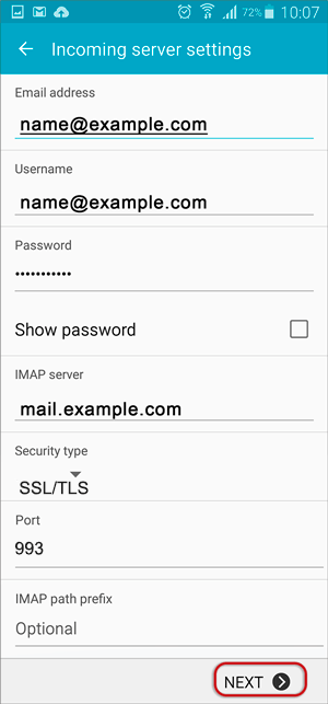 Image How to set up email on Android